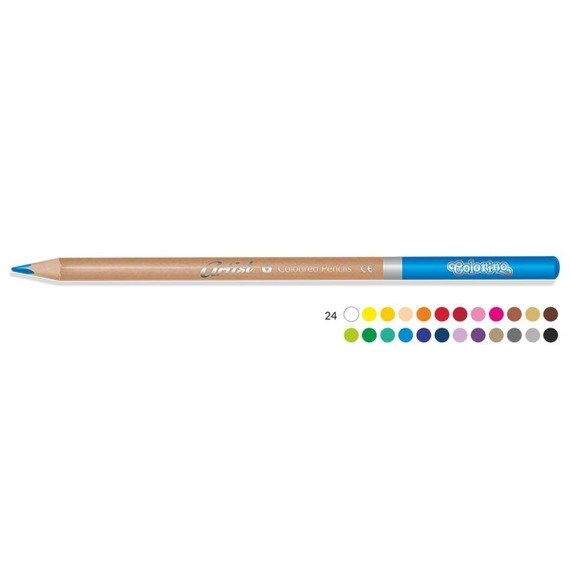 Artist coloured pencils 24 colours, metal box Colorino Kids 83263PTR