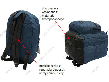 Plecak na laptopa Black Hawk granatowy BK-713