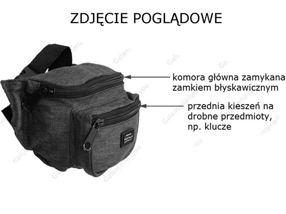 Saszetka biodrowa Black Hawk ciemnoszara BK-716