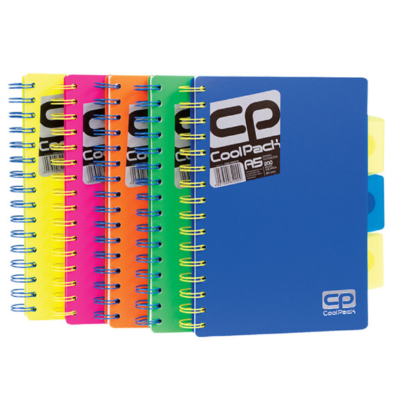 Spiral note book A5 Coolpack Blue Neon 52009CP No. 52009PTR