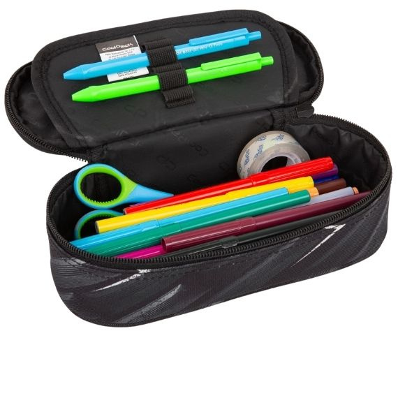 Pencil case CoolPack Campus Camo Mesh Yellow 98410CP No. B62068