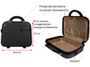 Kosmetyczka kufer Vip Collection Maldives 14" Grafitowa