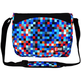 Torba na ramię szkolna SB-01 PIXELMANIA BLUE ST. RIGHT