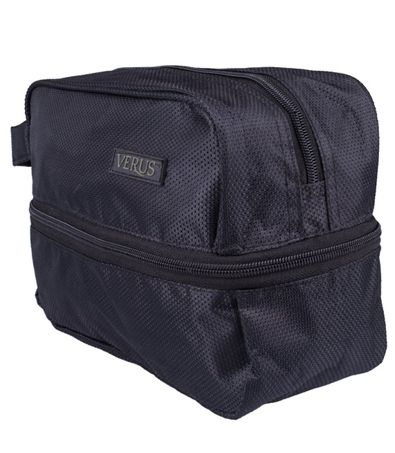 Kosmetyczka klasyczna Verus Monte Carlo 10'' Czarno-szara