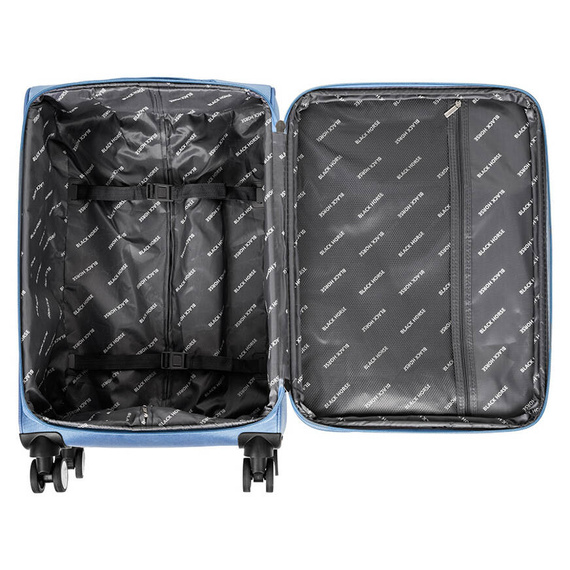 Średnia walizka na kółkach 24" Black Horse Lincoln KC-230069-24 niebieska