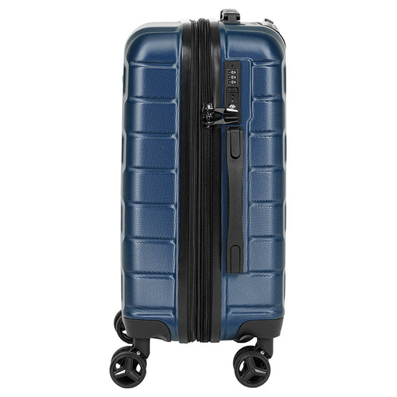 Komplet walizka z ABS-u 20" i kuferek 14" Black Horse Bentley PT-0069-20-14 granatowe