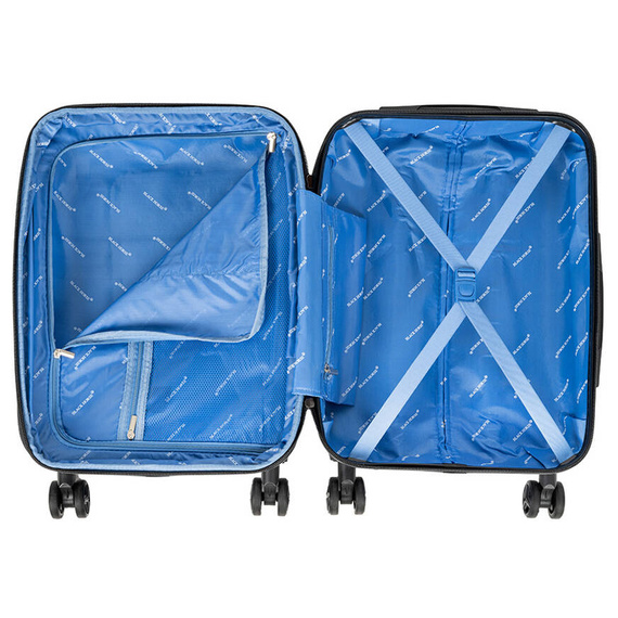 Komplet walizka z ABS-u 20" i kuferek 14" Black Horse Bentley PT-0069-20-14 szare