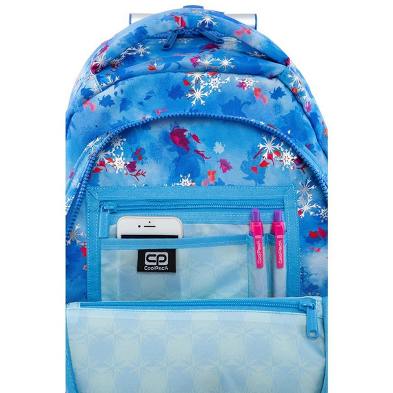 Plecak szkolny na kółkach Coolpack Jack LED Disney Frozen II 48264CP B52306