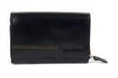 Portfel skórzany damski poziomy średni VIP Collection czarny