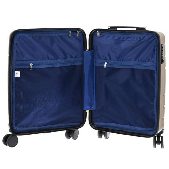 Walizka twarda mała Davidt's Camino 267.261.13 Beżowa