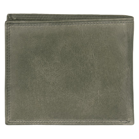 Portfel ze skóry naturalnej szary Black Hawk GBK-106 SZARY