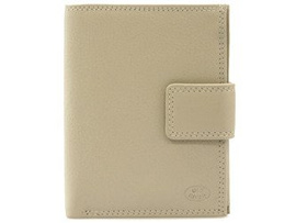 Skórzany portfel Old River beżowy pionowy