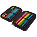 Piórnik szkolny podwójny z wyposażeniem CoolPack Jumper 2 Daisy Black F066817