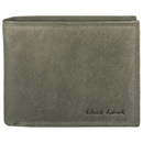 Portfel ze skóry naturalnej szary Black Hawk GBK-106 SZARY