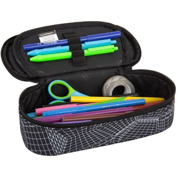 Pencil case CoolPack Campus Camo Mesh Yellow 98410CP No. B62068