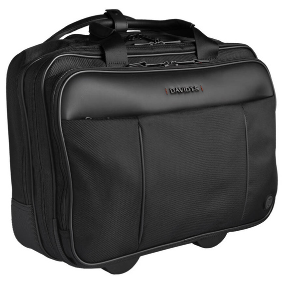Teczka na laptopa 15,6" na kółkach Davidt's Connaisseur czarna 263.344.01A