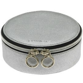 Round jewelry case Davidt's 329.001.12 Silver