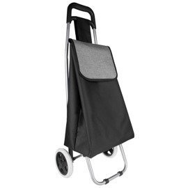 Shopping trolley on two wheels grey 41125