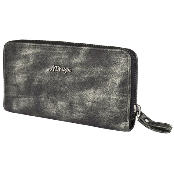 Portfel damski z kieszenią na telefon New Design Srebrny 98329-929