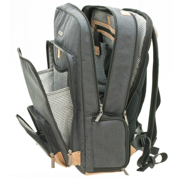 Plecak na laptopa 15,6" Davidt's Mood & Moov Szary 258.406.01