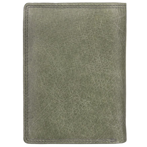 Portfel ze skóry naturalnej szary Black Hawk GBK-109 SZARY