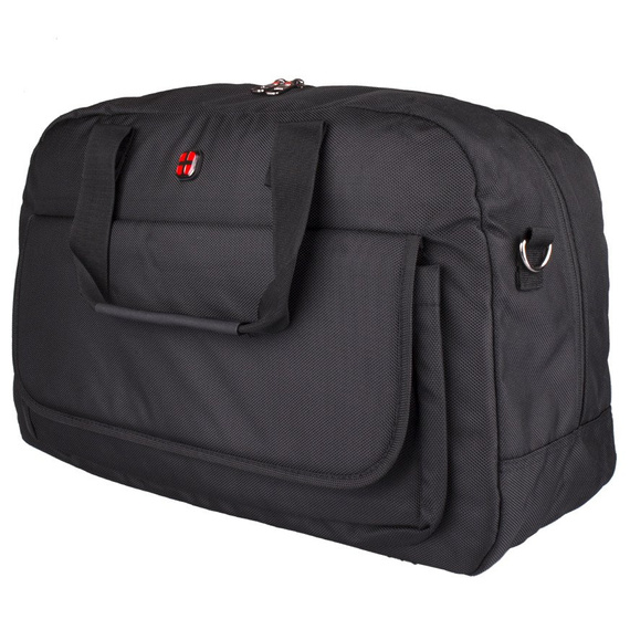 Torba męska na ramię NEW BAGS poliestrowa czarna NB-5119