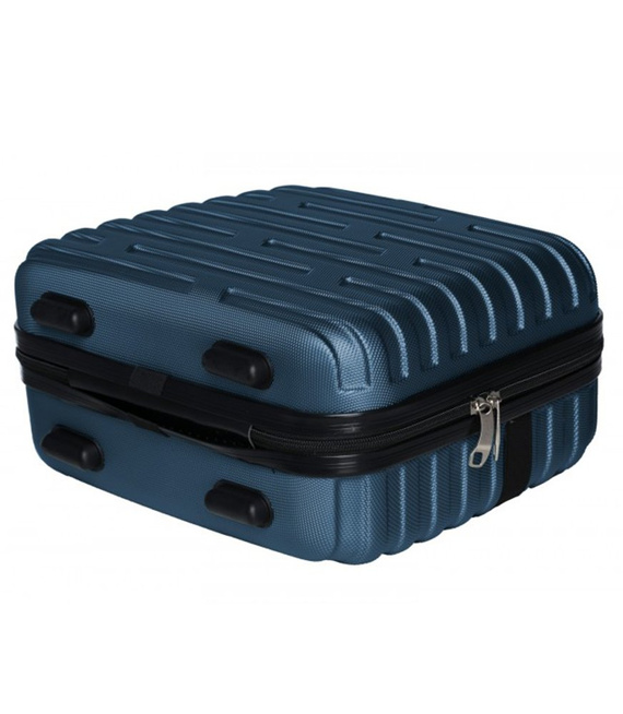 Kosmetyczka - kuferek usztywniany Vip Collection Costa Brava 14" Granatowa