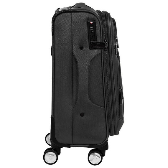 Mała walizka na kółkach 20" Black Horse Lincoln KC-230069-20 czarna