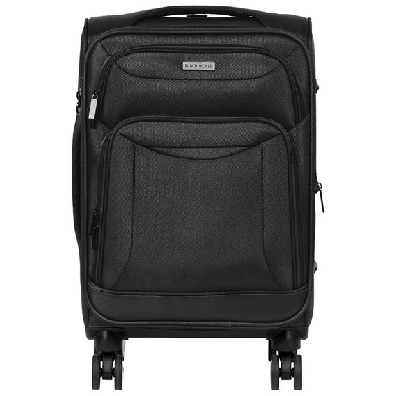 Mała walizka na kółkach 20" Black Horse Lincoln KC-230069-20 czarna