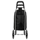 Wózek zakupowy na schody Black Horse czarny DC-307B-1 BLACK