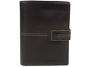Portfel skórzany męski pionowy duży VIP Collection czarny