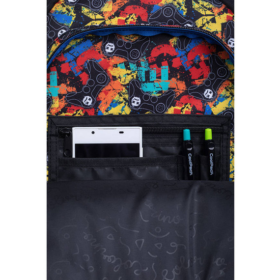 Plecak szkolny na kółkach Colorino Jack Game F107657