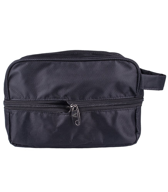 Kosmetyczka klasyczna Verus Monte Carlo 10'' Czarno-szara