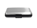 Etui aluminiowe na karty z zabezpieczeniem RFID STOP Deluxa srebrne 40981