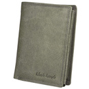 Portfel ze skóry naturalnej szary Black Hawk GBK-109 SZARY