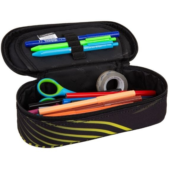 Pencil case CoolPack Campus Camo Mesh Yellow 98410CP No. B62068