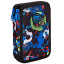 Piórnik szkolny podwójny z wyposażeniem CoolPack Jumper 2 Football Blue 2 D066336