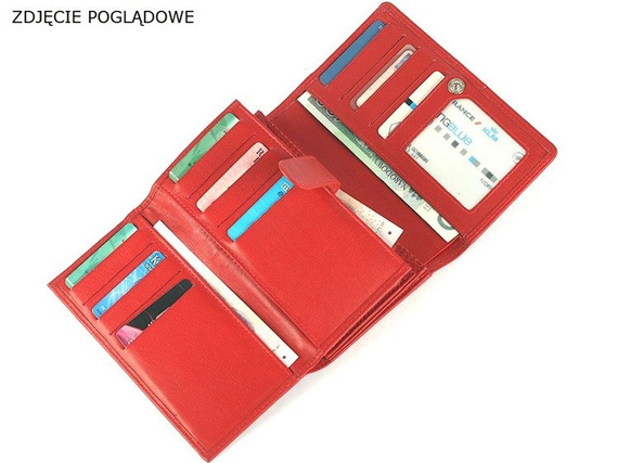 Funkcjonalny elegancki damski portfel Old River 6022-F Beżowy