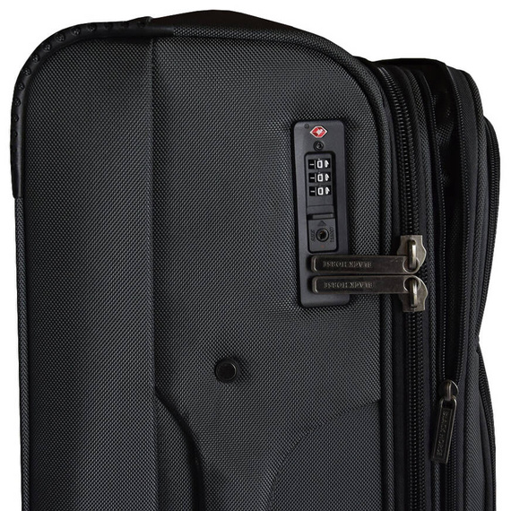 Mała walizka na kółkach 20" Black Horse Lincoln KC-230069-20 czarna