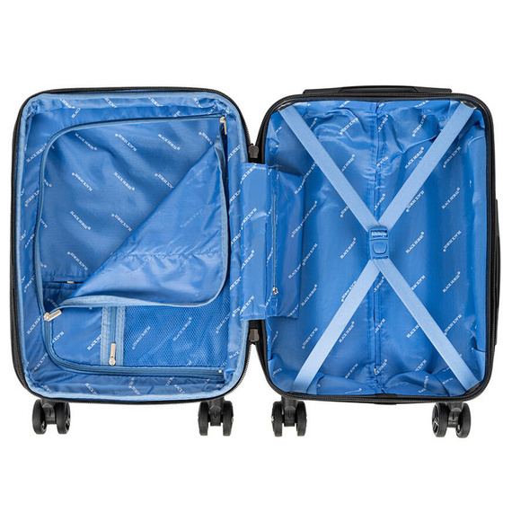 Walizka kabinowa z ABS-u Black Horse Bentley 18" PT-0069-18 fioletowa