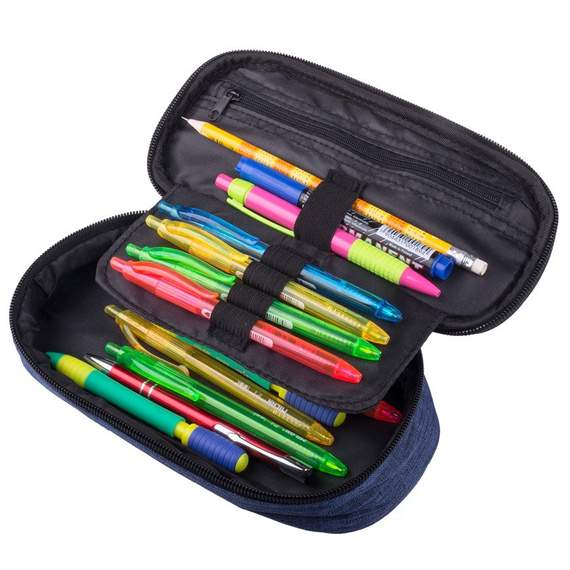 Piórnik Active Sport owalny czarny 41157