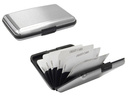 Etui aluminiowe na karty z zabezpieczeniem RFID STOP Deluxa srebrne 40981