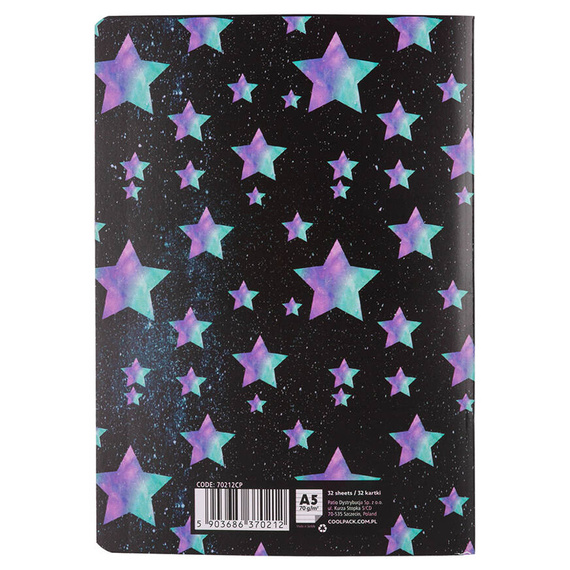 Zeszyt A5 32 kartkowy w linię Coolpack Star Night 70212CP