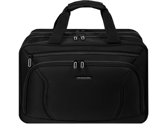 Torba biznesowa, teczka na laptopa Vip Collection czarno-szara Barcelona 40