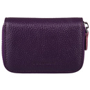 Etui na karty poziome skórzane fioletowe KB08-2 PURPLE