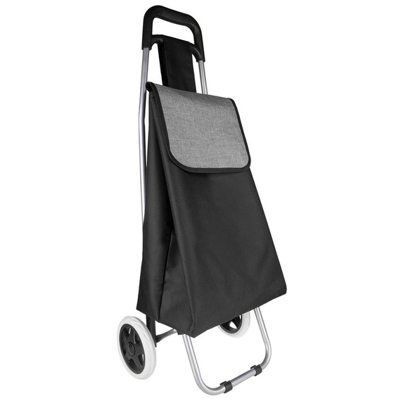 Shopping trolley on two wheels grey 41125 