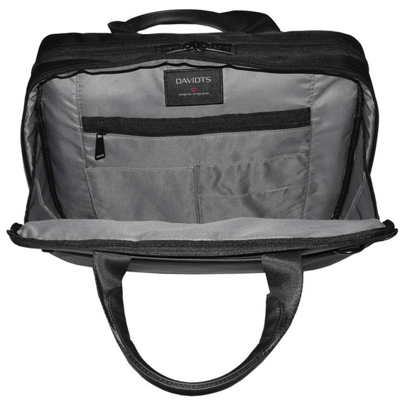 Torba plecak 2w1 na laptopa 15,6" Davidt's Connaisseur 263.009.01A czarna