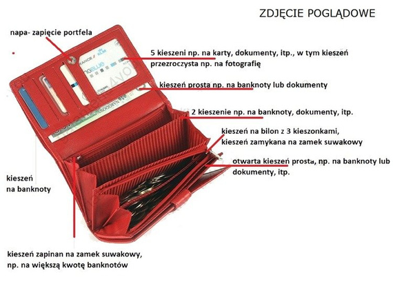 Funkcjonalny elegancki damski portfel Old River 6022-FN Czarny