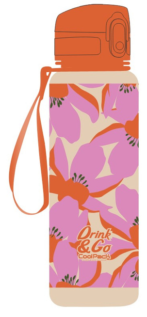 Bidon Coolpack Brisk 600 ml Flores Rosa Z16914