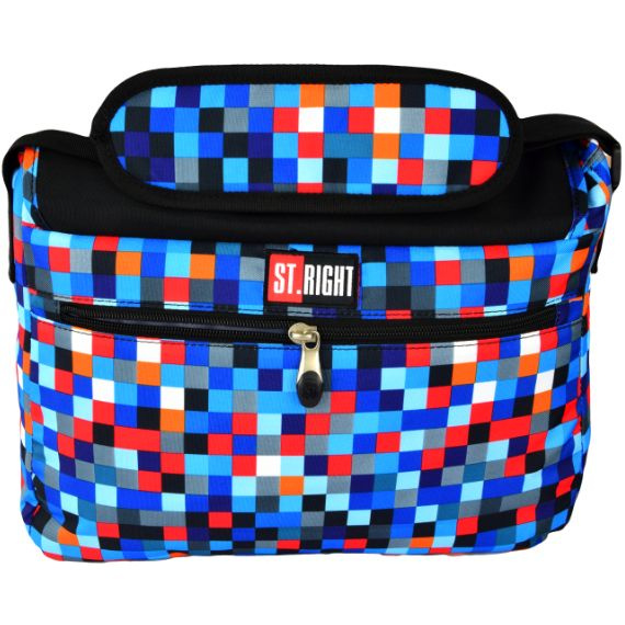 Torba na ramię szkolna SB-01 PIXELMANIA BLUE ST. RIGHT